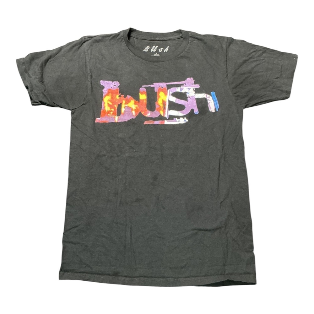 Bush Razorblade Suitcase Band T-Shirt Mens Small Black Graphic Tee Rock Grunge